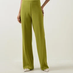 New Crepe-Knit Wide Leg Trousers Women Trousers & Shorts