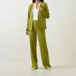 New Crepe-Knit Wide Leg Trousers Women Trousers & Shorts