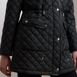 Online Crest Logo Quilted Jacket Women Coats & Jackets