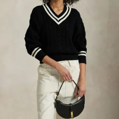Online Cricket Cable Knit Sweater Women Sweaters & Cardigans
