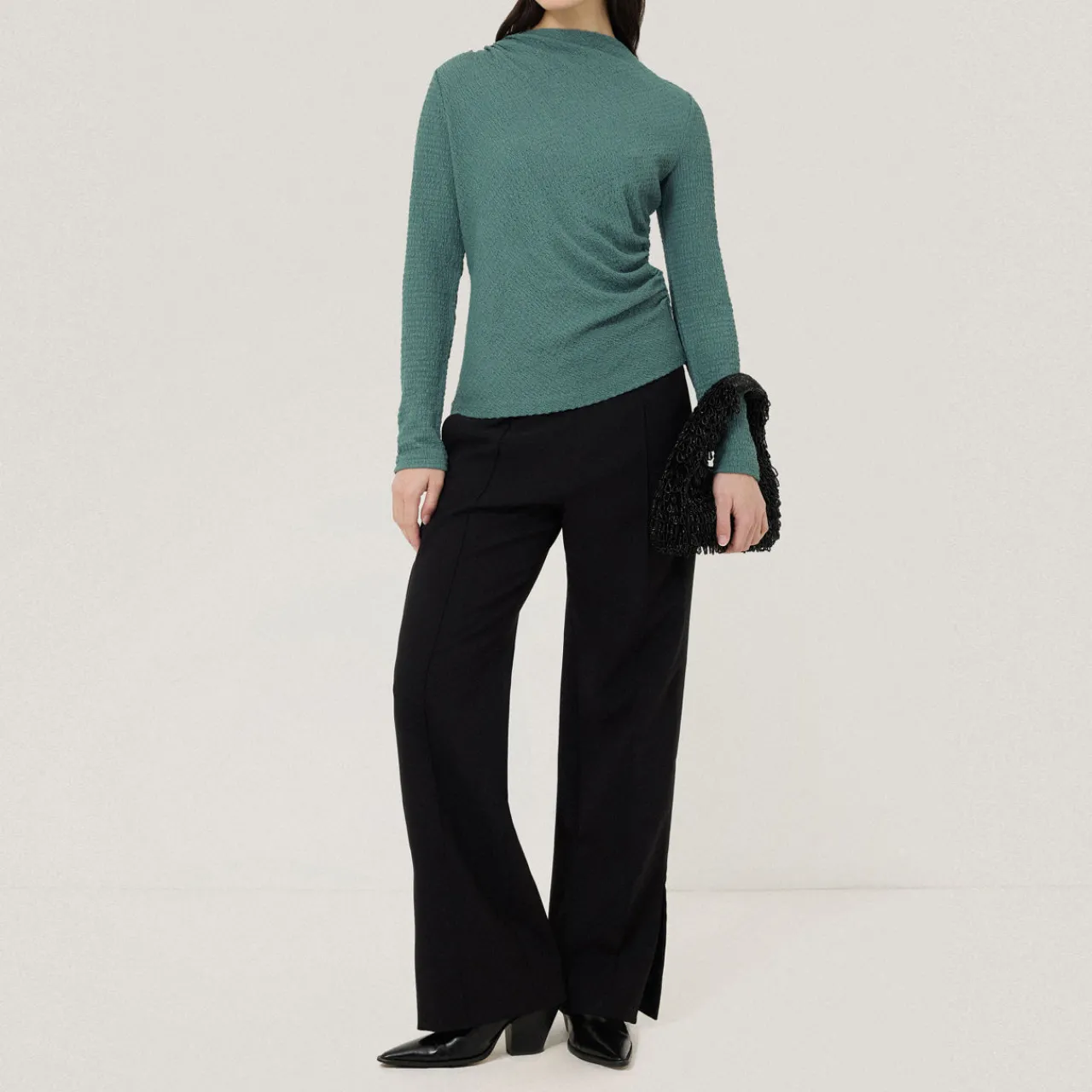 Online Crinkle Draped Top Women Tops