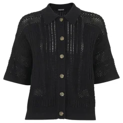 Online Crochet Knit Shirt Women Tops