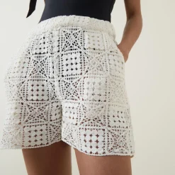 Outlet Crochet Shorts Women Trousers & Shorts