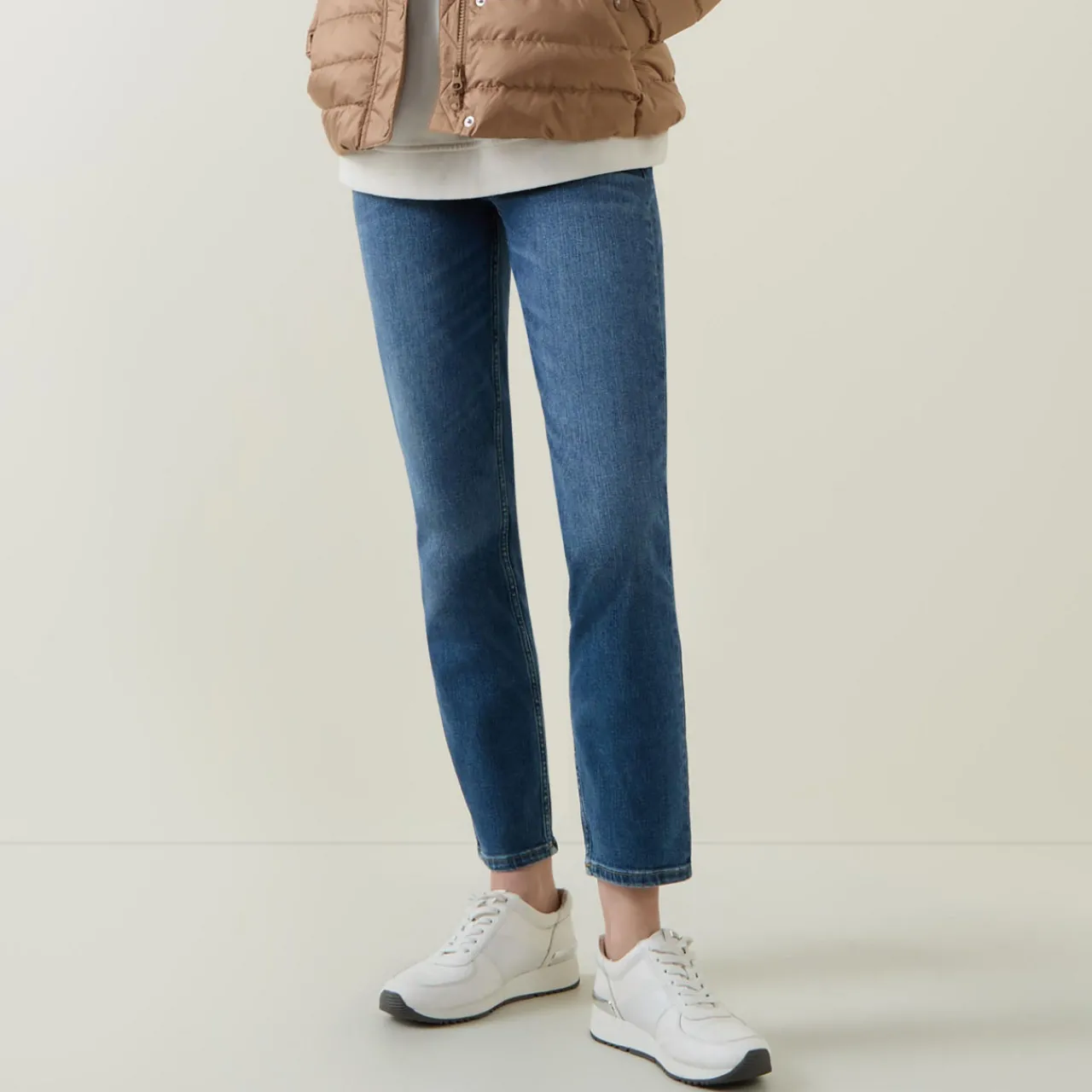 Hot Cropped Slim Jeans Women Denim