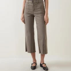 Discount Cropped Wide Leg Jeans Women Denim