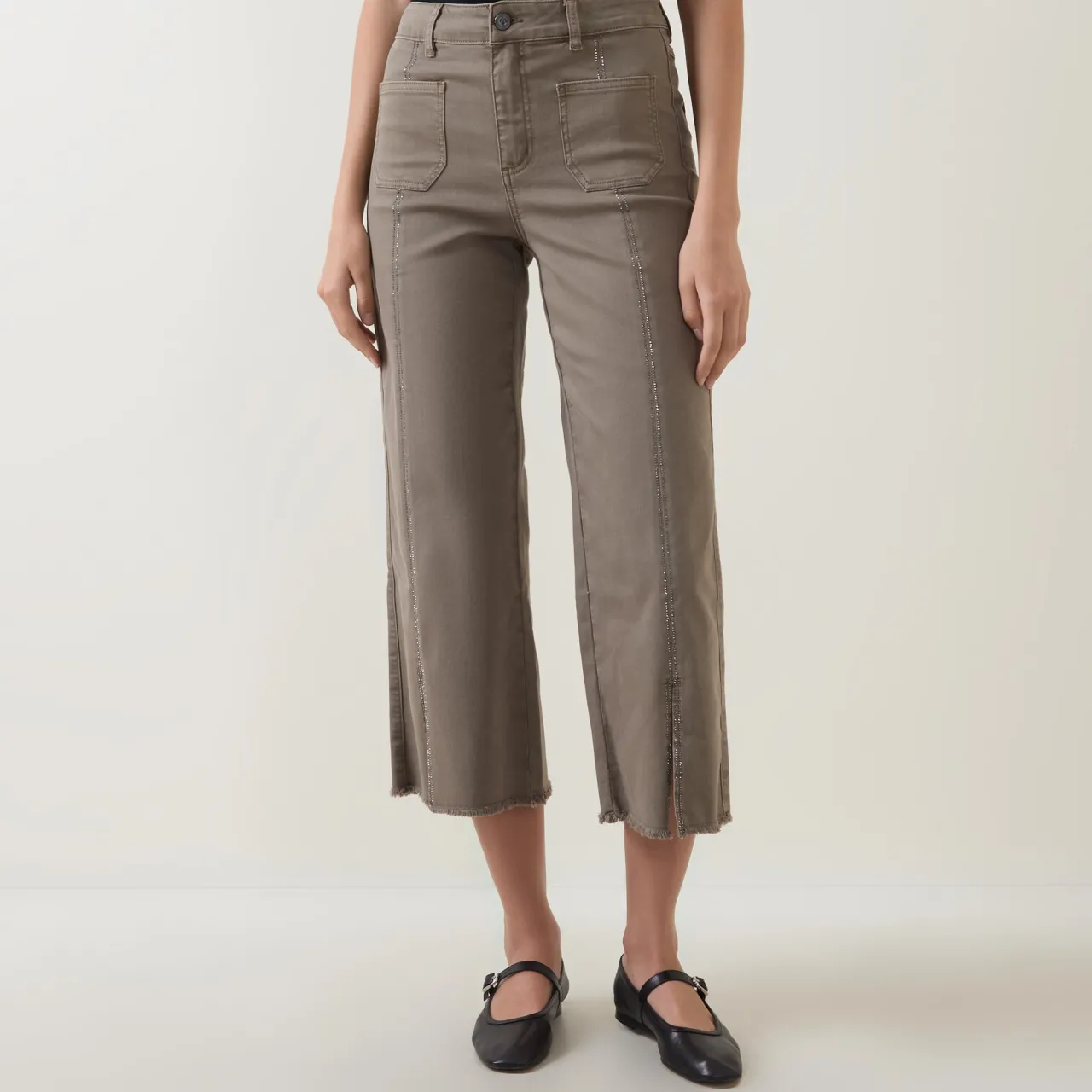 Discount Cropped Wide Leg Jeans Women Denim