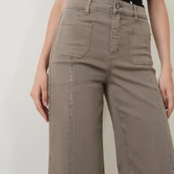 Discount Cropped Wide Leg Jeans Women Denim