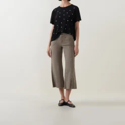 Discount Cropped Wide Leg Jeans Women Denim