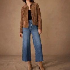 Best Cropped Wide Leg Jeans Women Denim