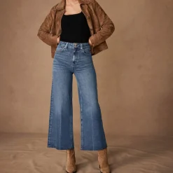 Best Cropped Wide Leg Jeans Women Denim