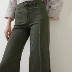 Clearance Cropped Wide Leg Jeans Women Denim