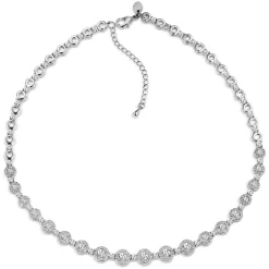 Cubic Zirconia Embellished Necklace Women Necklaces