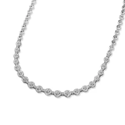 Cubic Zirconia Embellished Necklace Women Necklaces