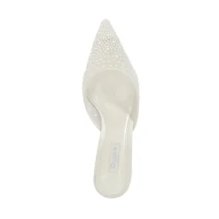 Discount Cuddling Embellished Bridal Mules Women Heels|Occasion Dressing
