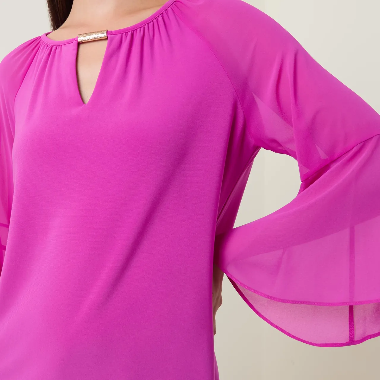 Cut-Out Blouse Women Tops