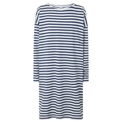 Hot Cyra Stripe Night Dress Women Sleepwear