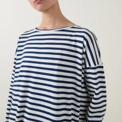 Hot Cyra Stripe Night Dress Women Sleepwear