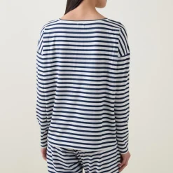 New Cyra Stripe Pyjama Top Women Sleepwear