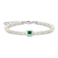 Outlet 3D Green Stone Pearl Bracelet Women Bracelets