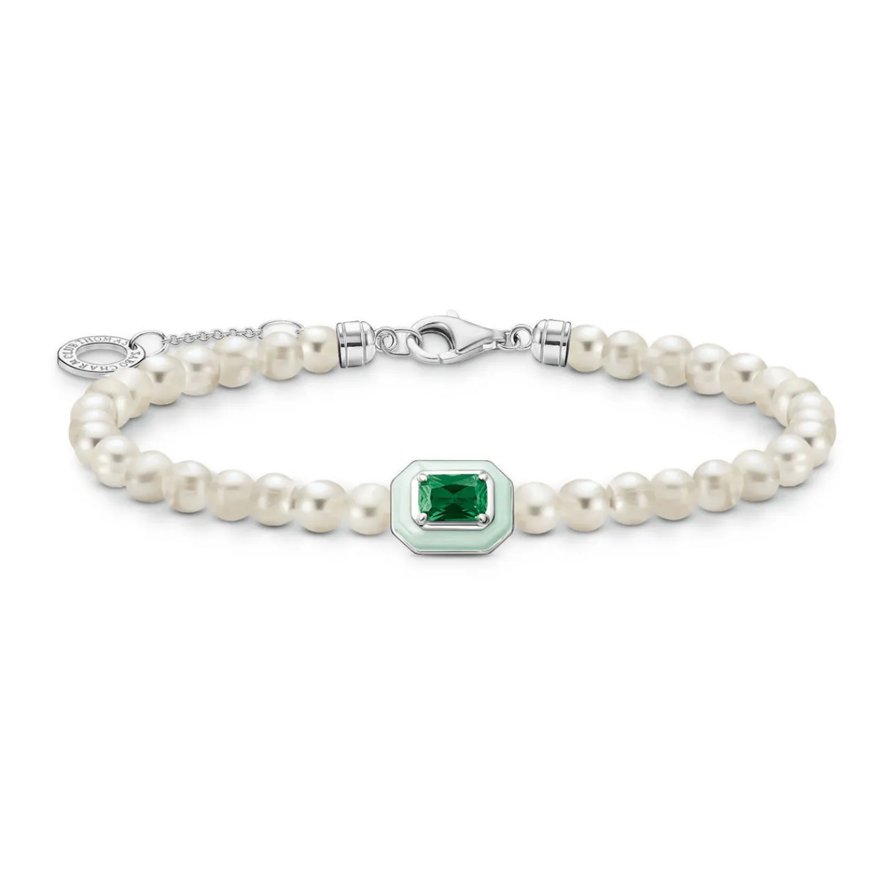 Outlet 3D Green Stone Pearl Bracelet Women Bracelets