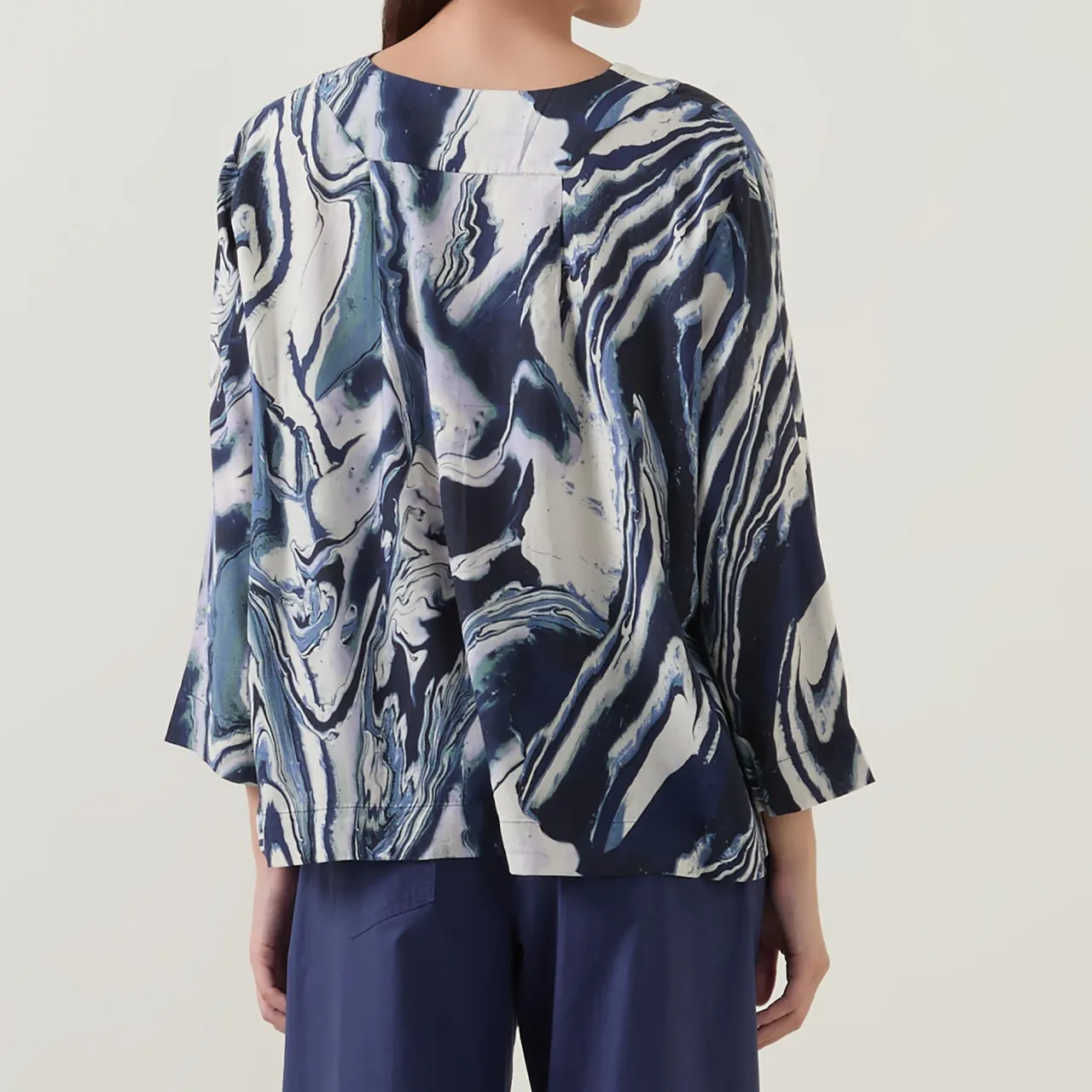 New Daciana Abstract Print Top Women Tops