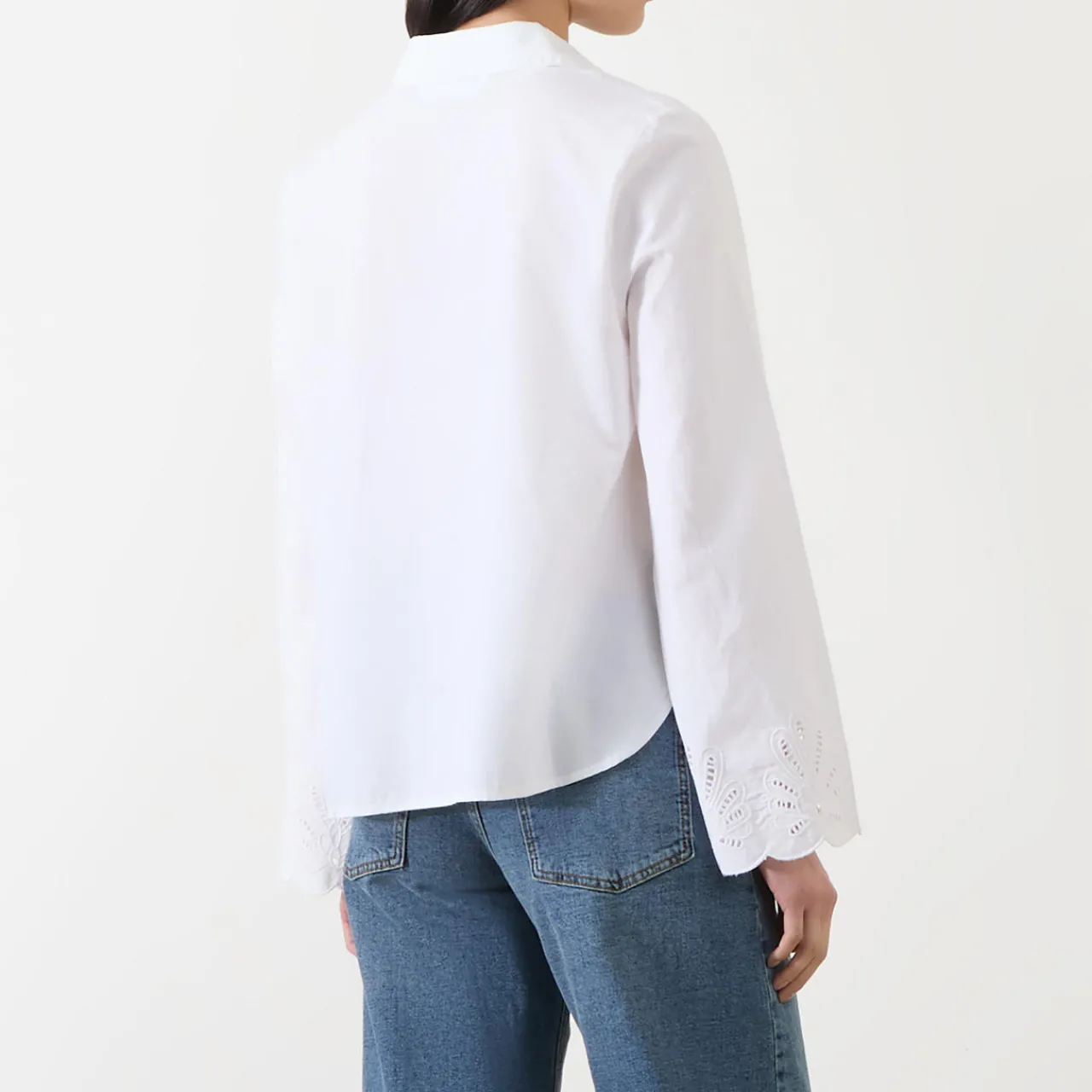 New Dahlia Broderie Anglaise Shirt Women Tops
