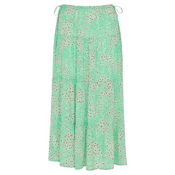 Clearance Daisy Meadow Print Side Tie Midi Skirt Women Skirts