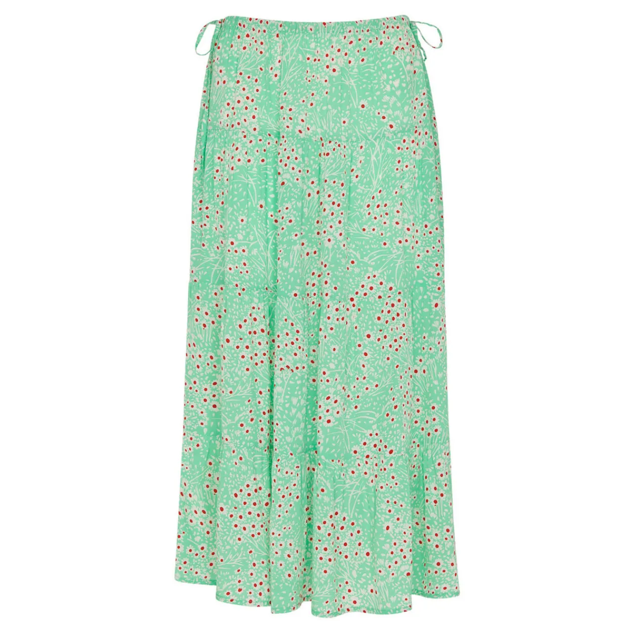 Clearance Daisy Meadow Print Side Tie Midi Skirt Women Skirts