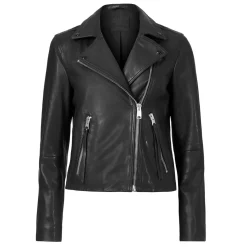 Discount Dalby Leather Biker Jacket Women Coats & Jackets
