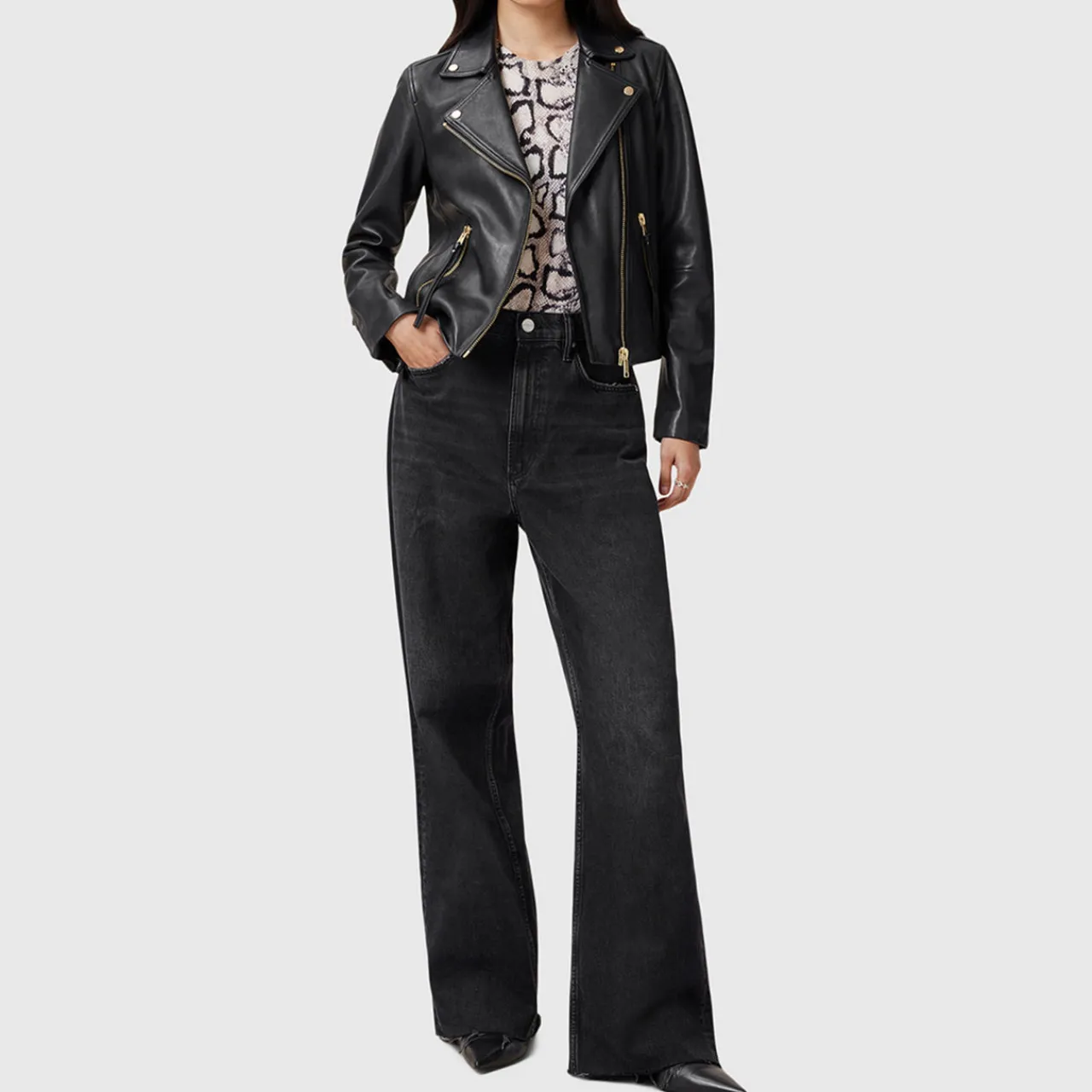 Best Dalby Leather Biker Jacket Women Coats & Jackets