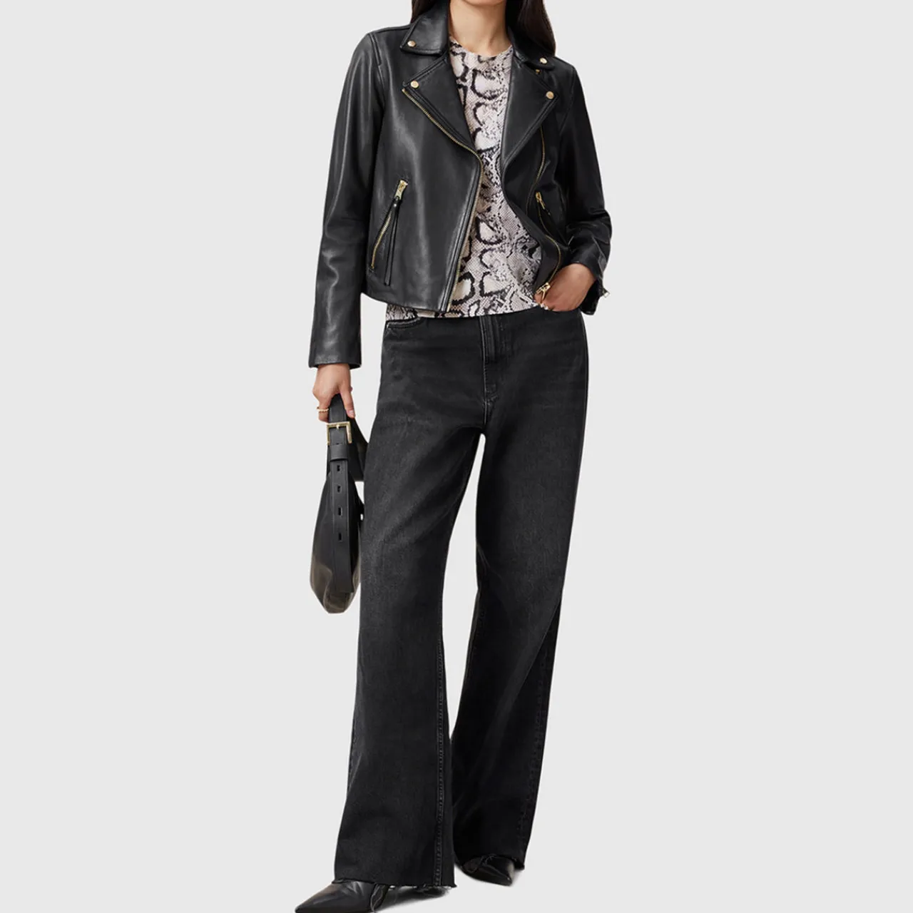 Best Dalby Leather Biker Jacket Women Coats & Jackets