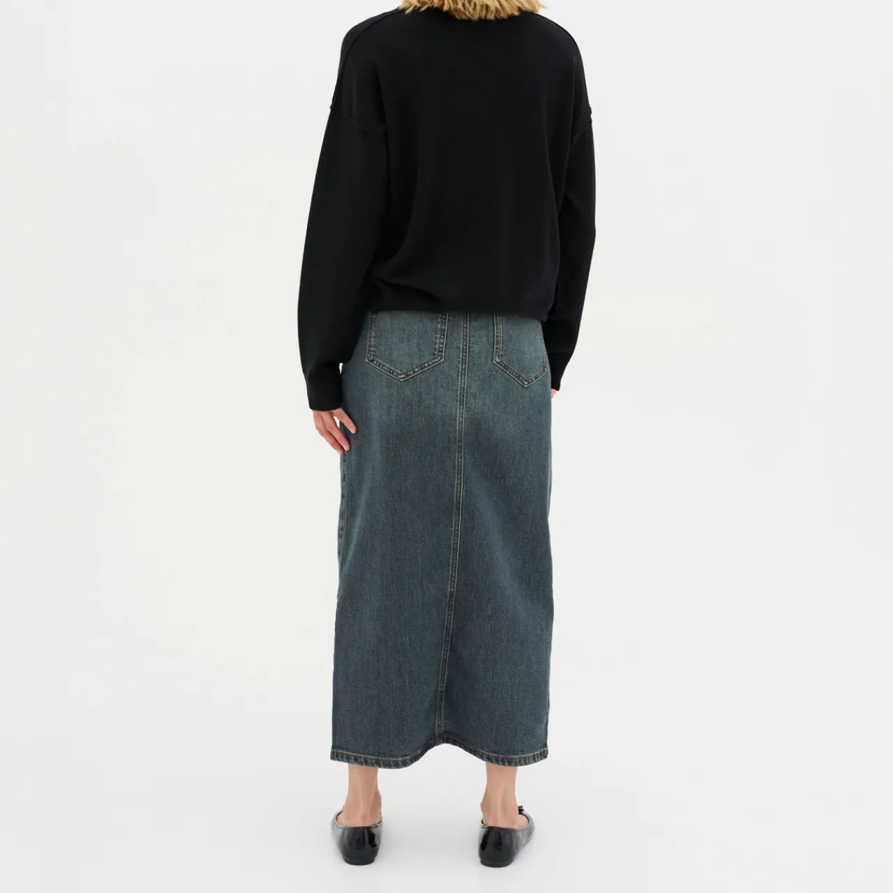 Outlet Dalvi Wrap Denim Skirt Women Skirts