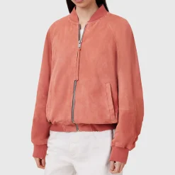 Hot Dana Suede Bomber Jacket Women Coats & Jackets