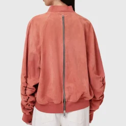 Hot Dana Suede Bomber Jacket Women Coats & Jackets