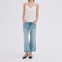 Online Dango 114 High-Rise Flared-Leg Cropped Jeans Women Denim