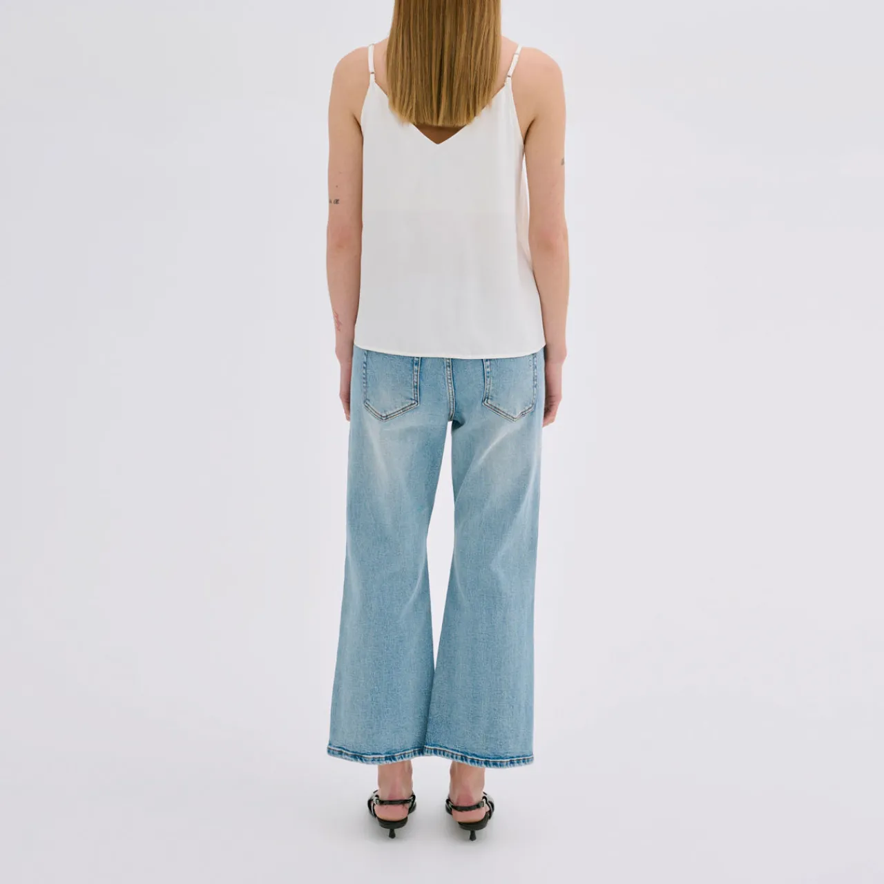 Online Dango 114 High-Rise Flared-Leg Cropped Jeans Women Denim