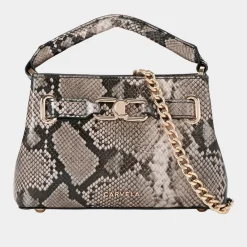 Daniella Mini Snake-Print Tote Bag Women Tote Bags
