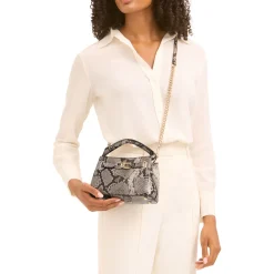 Daniella Mini Snake-Print Tote Bag Women Tote Bags