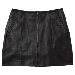 Online Daria Zipped Leather Mini Skirt Women Skirts