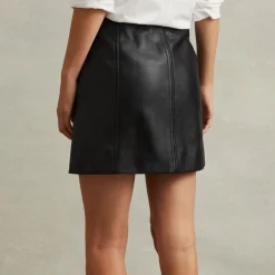 Online Daria Zipped Leather Mini Skirt Women Skirts