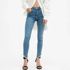 Discount Dax Asymmetric Skinny-Leg Jeans Women Denim