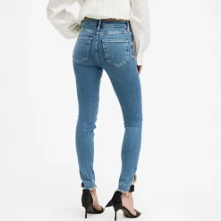 Discount Dax Asymmetric Skinny-Leg Jeans Women Denim