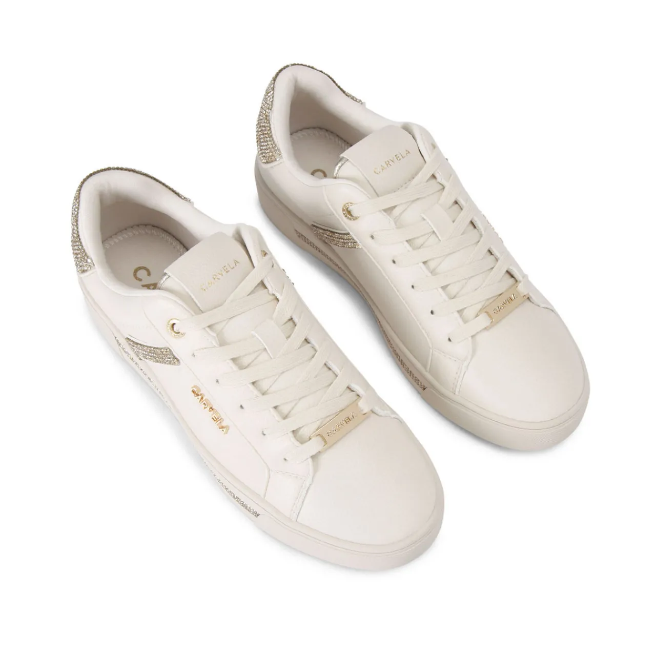 Sale Daze Jewel-Embellished Lace-Up Trainers Women Trainers