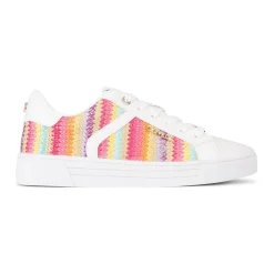 Outlet Daze Striped Lace-Up Trainers Women Trainers