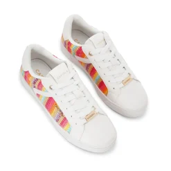 Outlet Daze Striped Lace-Up Trainers Women Trainers