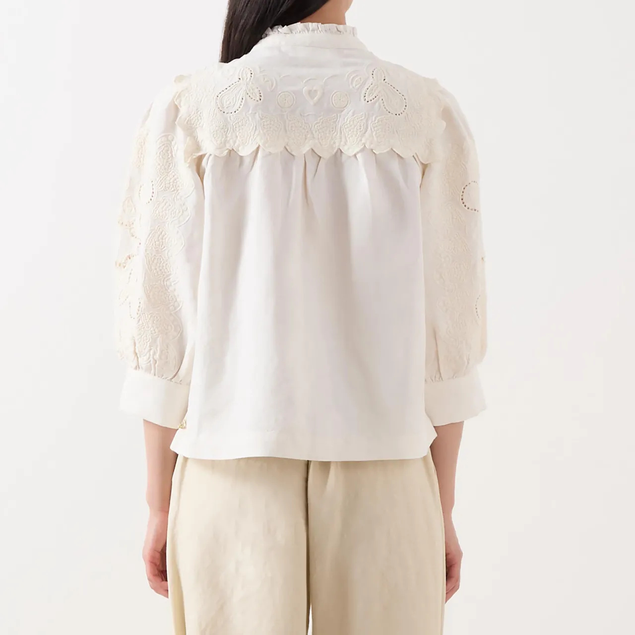 Dea Embroidered Blouse Women Tops