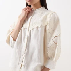 Dea Embroidered Blouse Women Tops
