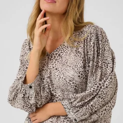 Outlet Debra Leopard Blouse Women Tops