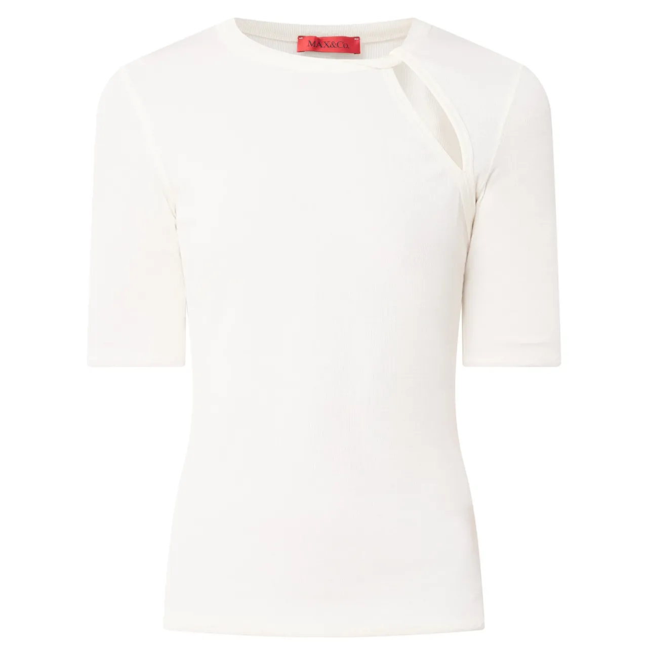 Discount Decoro Keyhole Ribbed Top Women Tops
