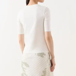 Discount Decoro Keyhole Ribbed Top Women Tops